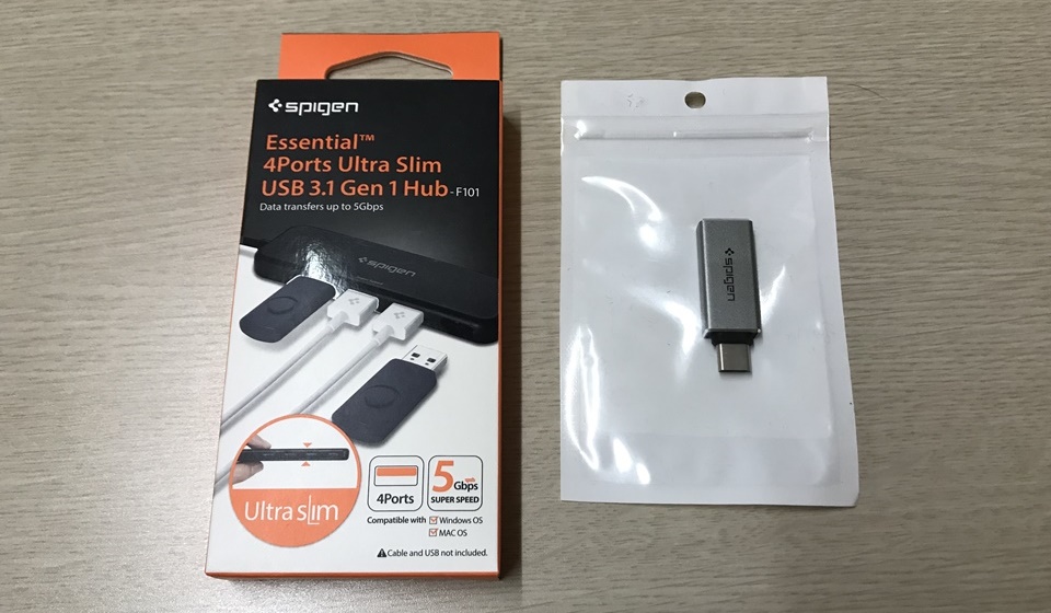 슈피겐 에센셜 4포트 USB 3.1 허브 F101 사용기
