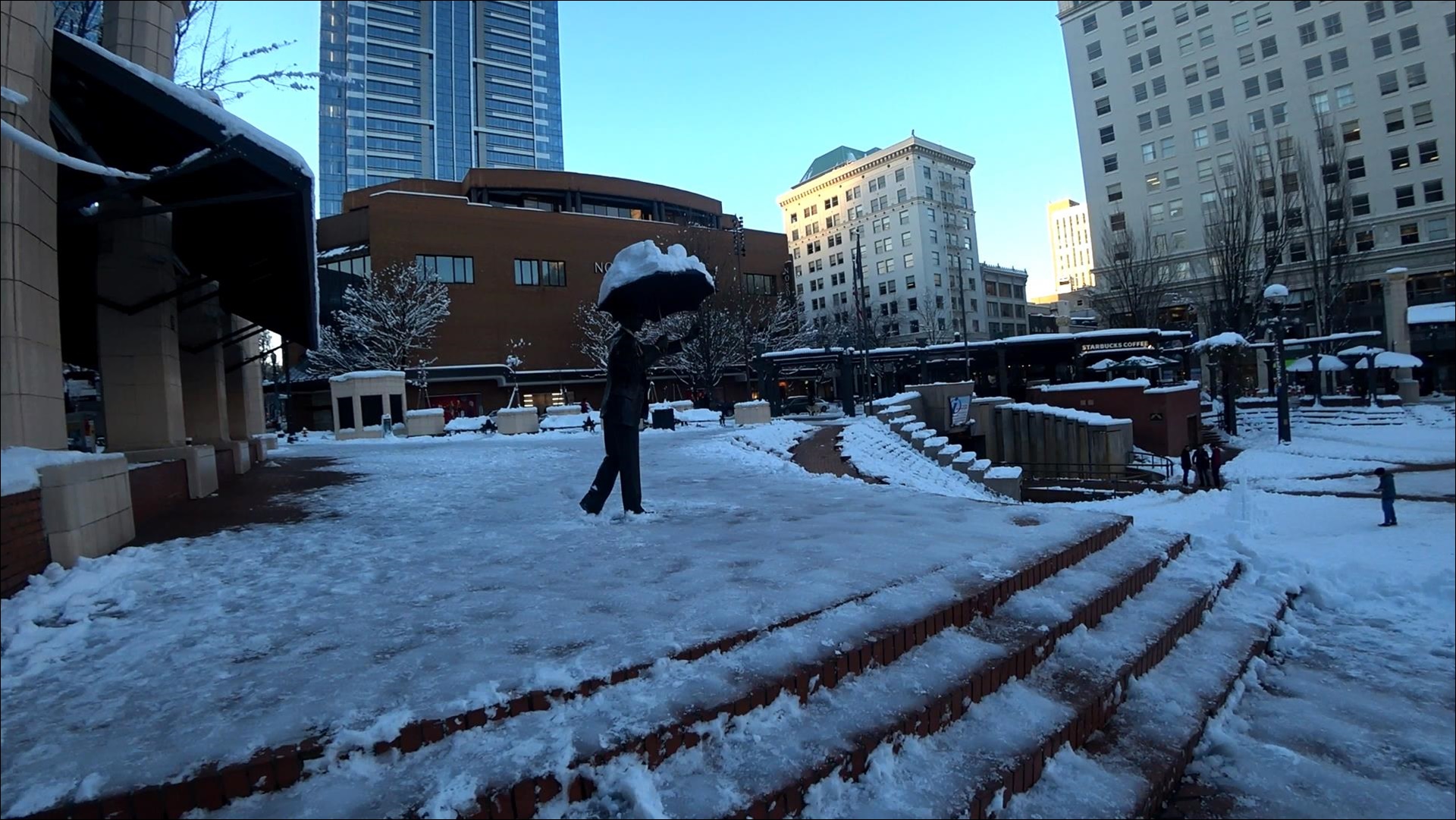 미국 포틀랜드 시내 관광 - 파이오니아 광장