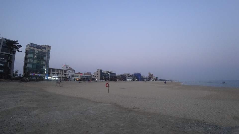 안목해변 이른 아침