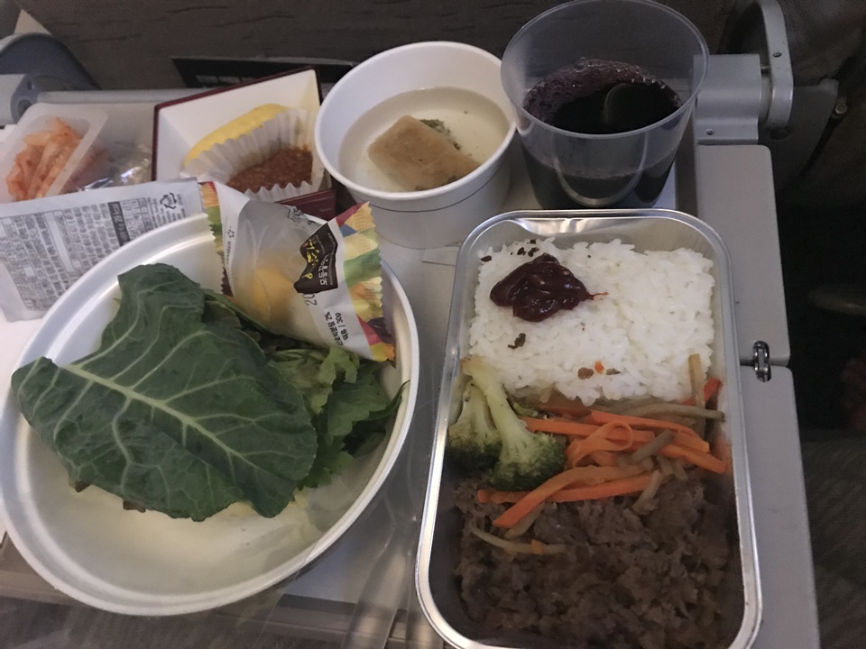  인천 - LA 아시아나 항공 OZ202 이코노미, 기내식,A380