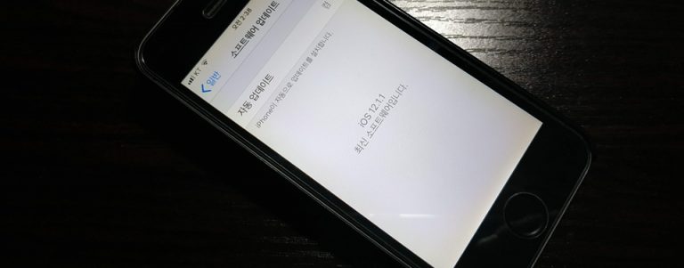 아이폰 5S IOS 12.1.1 업데이트 하기