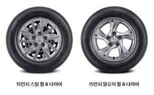 아반떼CN7 15인치 스틸휠 알로이휠