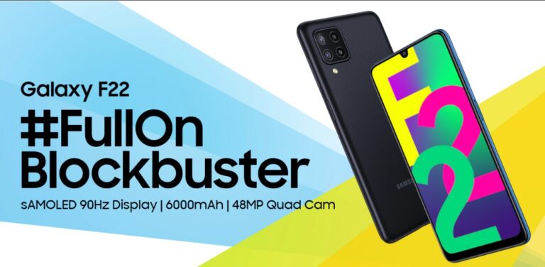 갤럭시 F22 헬리오 G80, sAMOLED 90Hz, 6000mAh 배터리