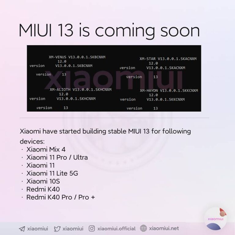 샤오미 MIUI 13
