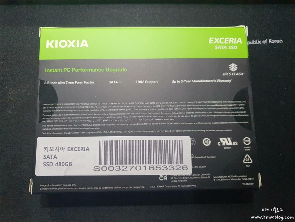 키오시아 SATA SSD 구입 및 사용 후기