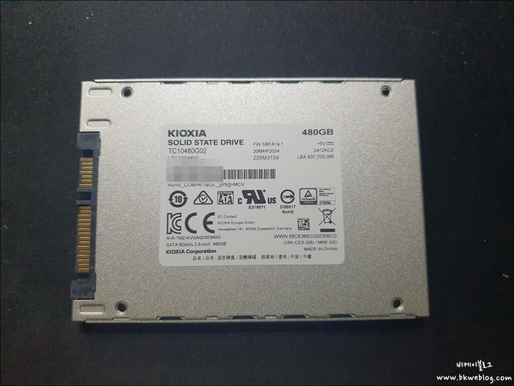 키오시아 SATA SSD 구입 및 사용 후기