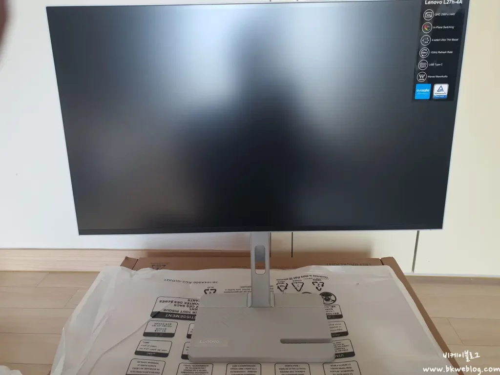 레노버 L27-4A 모니터 후기 - 27인치 QHD 모니터