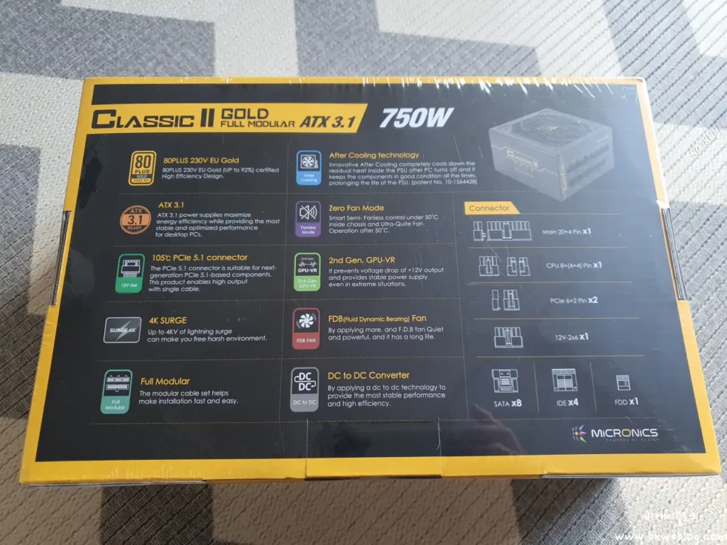 마이크로닉스 750W 골드 파워 교체 및 후기